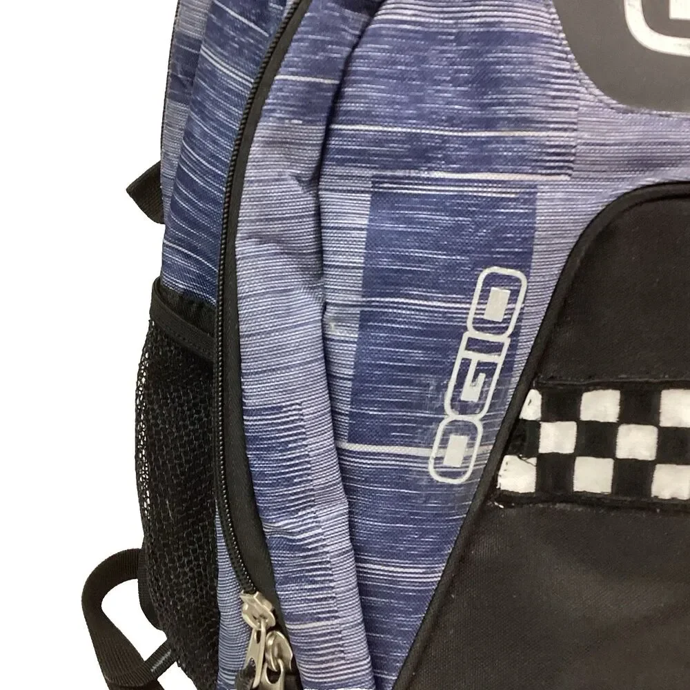Ogio Juggernaut Backpack - Black/Blue - Patch Over Embroidery *Broken Zipper*